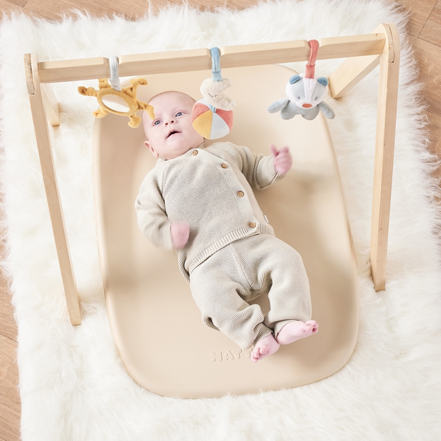 Nattou - Tapete para trocar de roupa SOFTY 50x70 cm bege