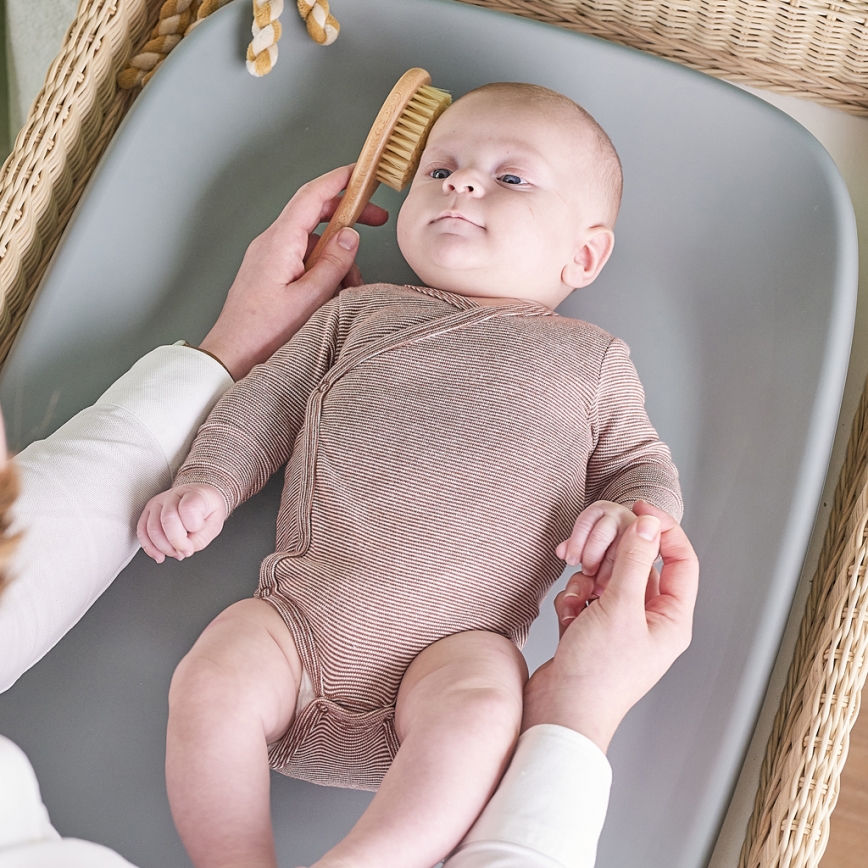 Nattou - Tapete para trocar de roupa SOFTY 50x70 cm cinzento