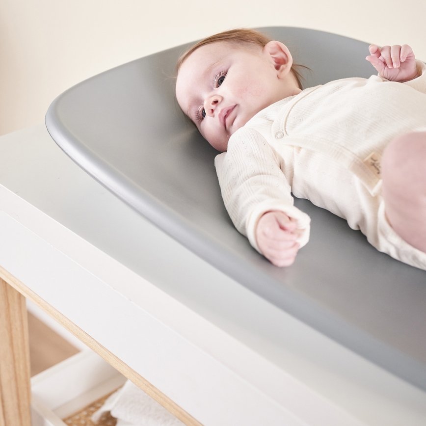 Nattou - Tapete para trocar de roupa SOFTY 50x70 cm cinzento