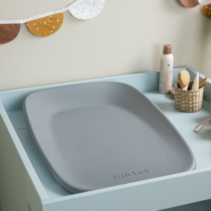 Nattou - Tapete para trocar de roupa SOFTY 50x70 cm cinzento