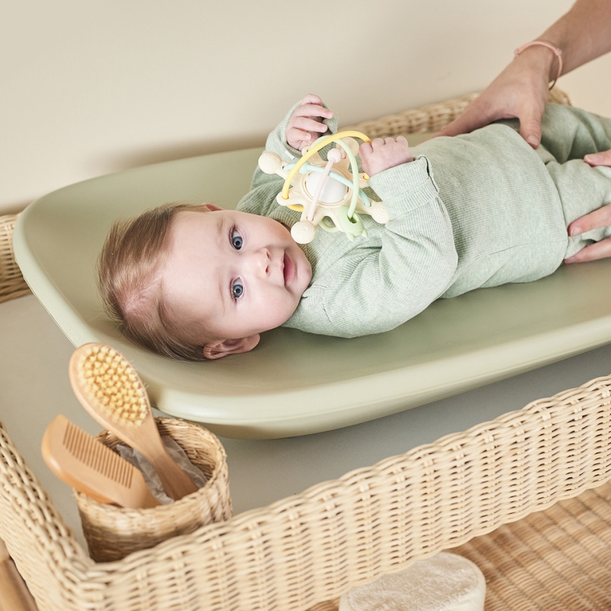 Nattou - Tapete para trocar de roupa SOFTY 50x70 cm verde