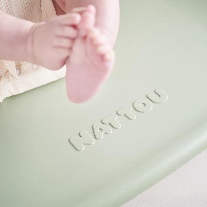 Nattou - Tapete para trocar de roupa SOFTY 50x70 cm verde