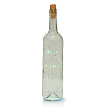 Cadeia decorativa LED com tampa para garrafa 8xLED/3xLR44 IP44 0,798m