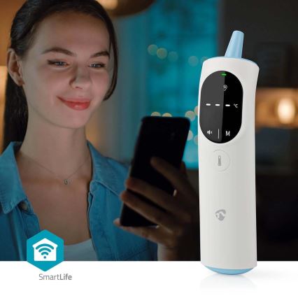 Termómetro inteligente multifuncional por infravermelhos Tuya 2xAAA