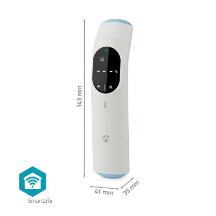 Termómetro inteligente multifuncional por infravermelhos Tuya 2xAAA