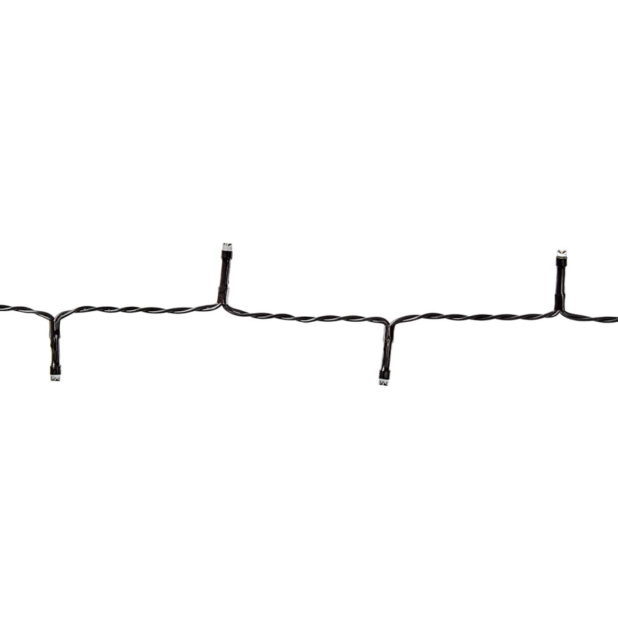 Corrente exterior de Natal LED 192xLED/7 funções/3xAA 14,9m IP44 branco quente