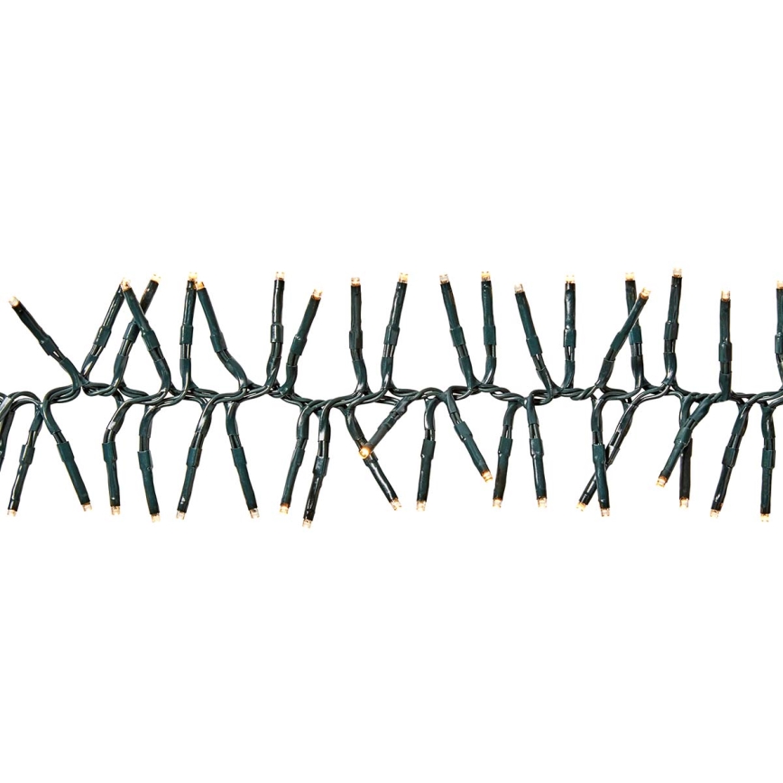 Corrente exterior de Natal LED 576xLED/7 funções 7,2m IP44 branco quente