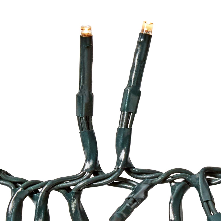 Corrente exterior de Natal LED 576xLED/7 funções 7,2m IP44 branco quente