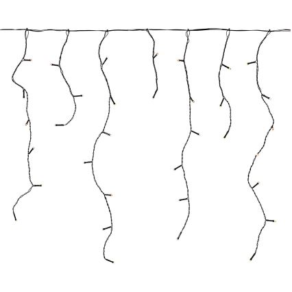 Cortina LED para exterior 180xLED/7 funções 10,9m IP44 branco quente