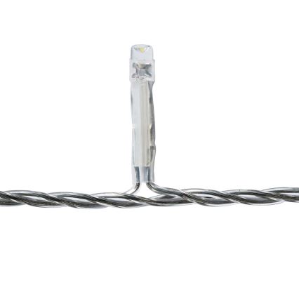 LED cortina luminosa de Natal para exterior 360 LEDs/7 funções 14 m IP44 branco frio