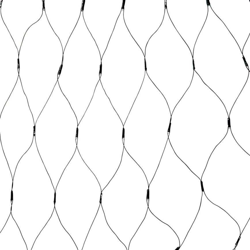 Cortina de LED para exterior 160 LEDs/7 funções 5 m IP44 branco quente