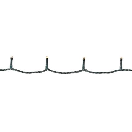 Cordão de luzes LED para exterior, 180 LEDs, 7 funções, 16,5 m, IP44, branco quente
