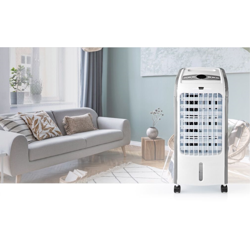 Arrefecedor de ar 80W/230V branco + comando