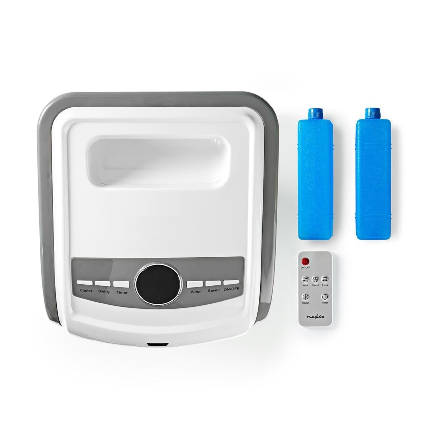 Arrefecedor de ar 80W/230V branco + comando