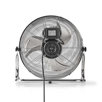 Ventilador de piso 80W/230V cromo brillante