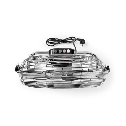 Ventilador de piso 80W/230V cromo brillante