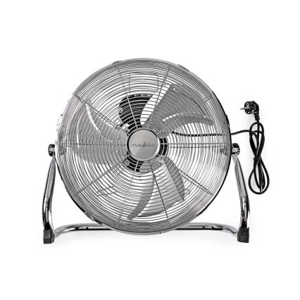 Ventilador de piso 80W/230V cromo brillante