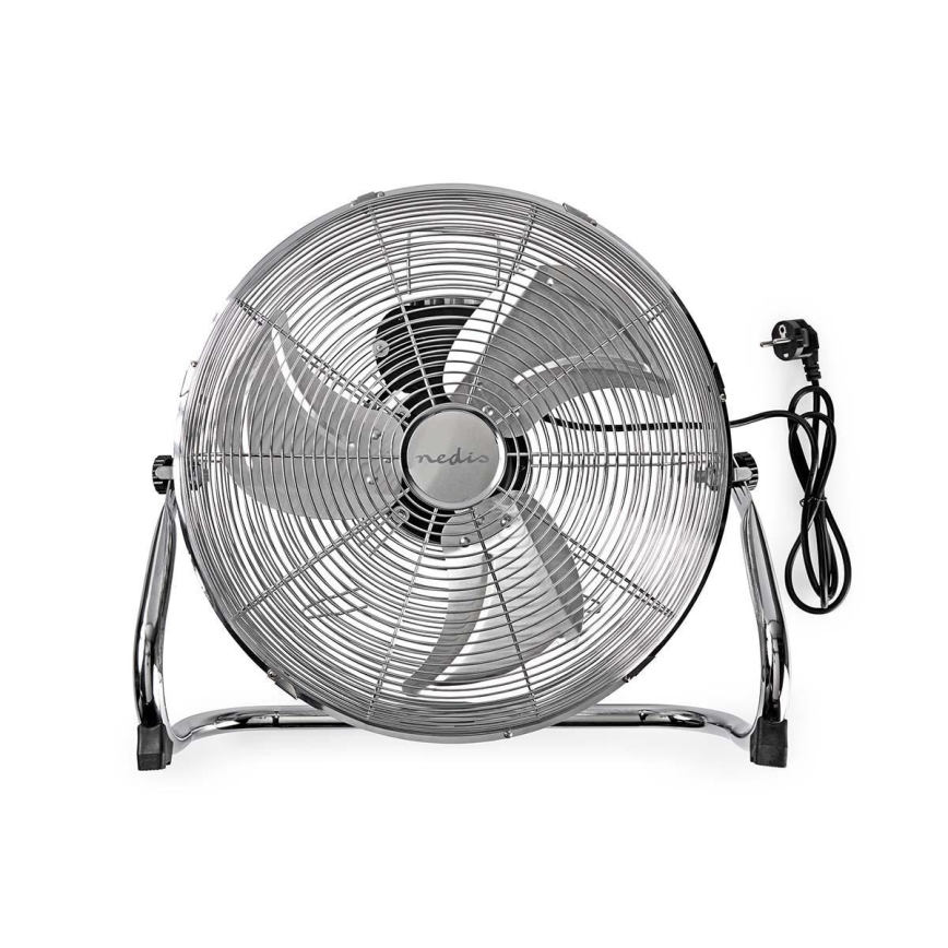 Ventilador de piso 80W/230V cromo brillante