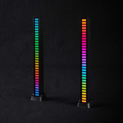 CONJUNTO 2x Candeeiro de mesa LED RGB recarregável LED/250 mAh