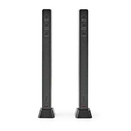 CONJUNTO 2x Candeeiro de mesa LED RGB recarregável LED/250 mAh