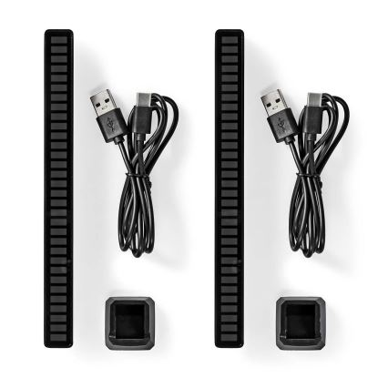 CONJUNTO 2x Candeeiro de mesa LED RGB recarregável LED/250 mAh