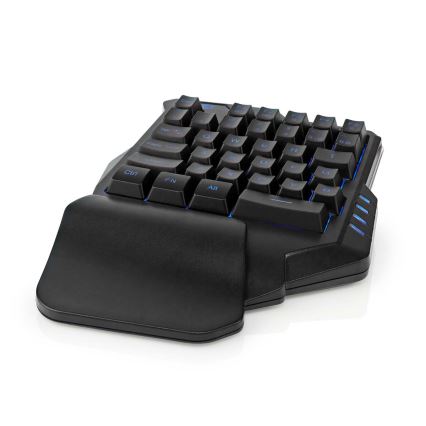 Teclado de gaming para uma mão LED RGB 5V