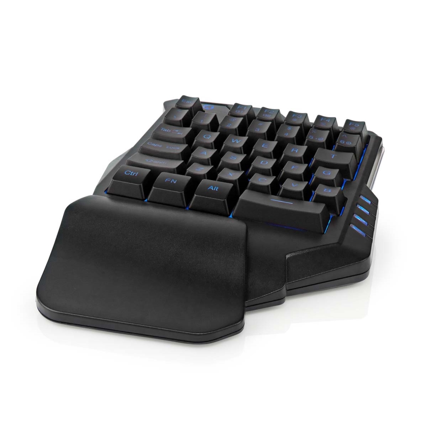 Teclado de gaming para uma mão LED RGB 5V