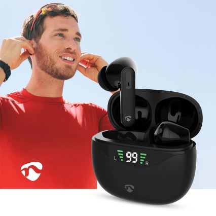 Auriculares sem fios com ANC 320 mAh + 2x 40 mAh pretos