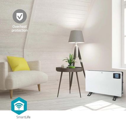 Aquecedor elétrico/convector 750/1250/2000W/230V Wi-Fi Tuya + controlo remoto