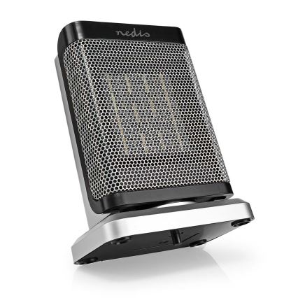 Ventoinha com elemento de aquecimento cerâmico 1000/1500W/230V prateado