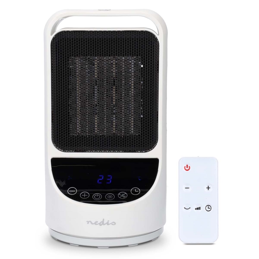 Ventoinha com uma elemento de aquecimento cerâmico Smartlife 1000/1500W/230V Wi-Fi Tuya + controlo remoto