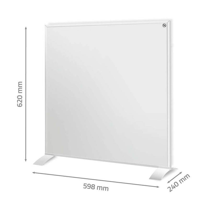 Painel de aquecimento infravermelho 350W/230V 59,8x62 cm IP44 Wi-Fi Tuya + controlo remoto
