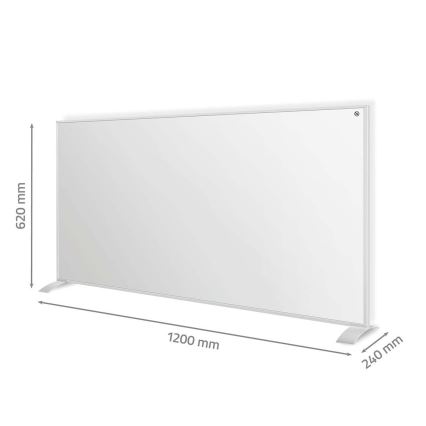 Painel de aquecimento infravermelho 700 W/230 V 120 x 62 cm IP44 Wi-Fi Tuya + controlo remoto