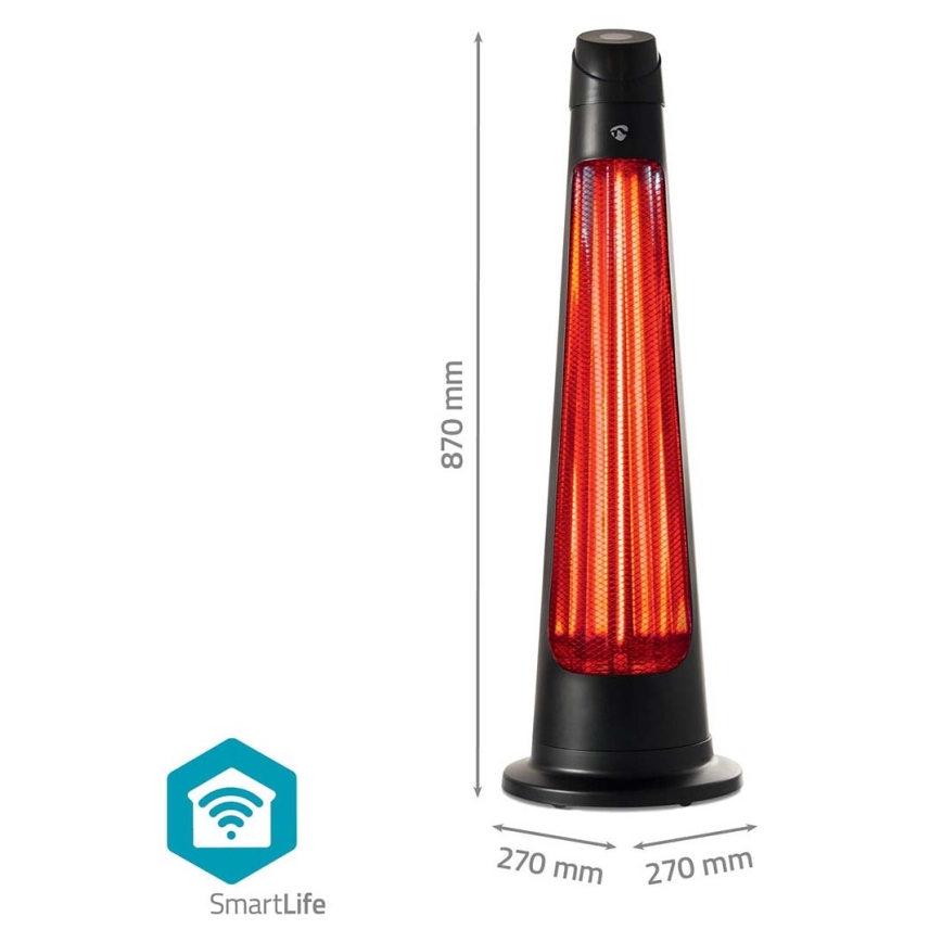 Elemento de aquecimento exterior SmartLife 600/1200W/230V Wi-Fi Tuya IP24