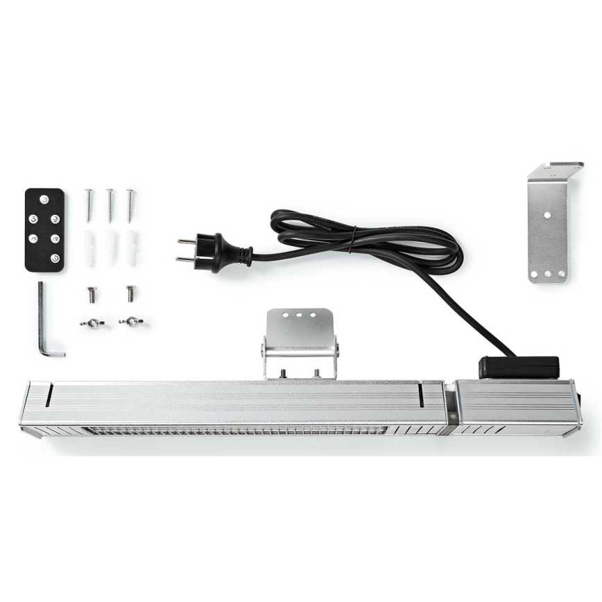 Exterior elemento de aquecimento elétrico 2000W/230V IP65 + comando