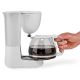 Máquina de café 1,25 l com função de retenção de gotas e de temperatura branca