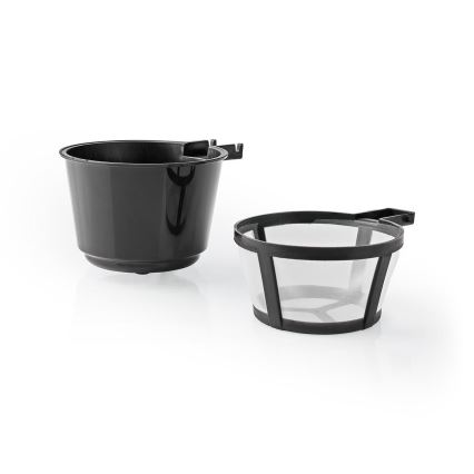Nedis KACM300FBK - Máquina de café para uma caneca 0,4 l com caneca de viagem