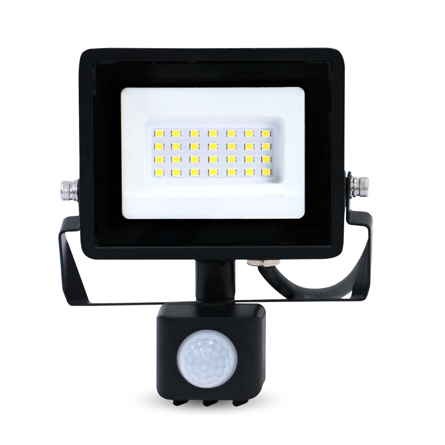 Refletor LED com sensor de movimento e crepúsculo, com ficha para tomada LED/20W/230V IP44