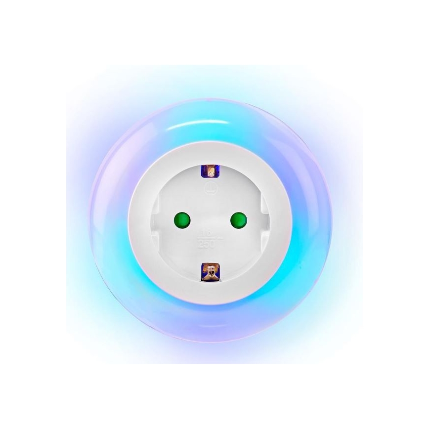 Iluminação noturna LED com sensor LED/0,6W/230V