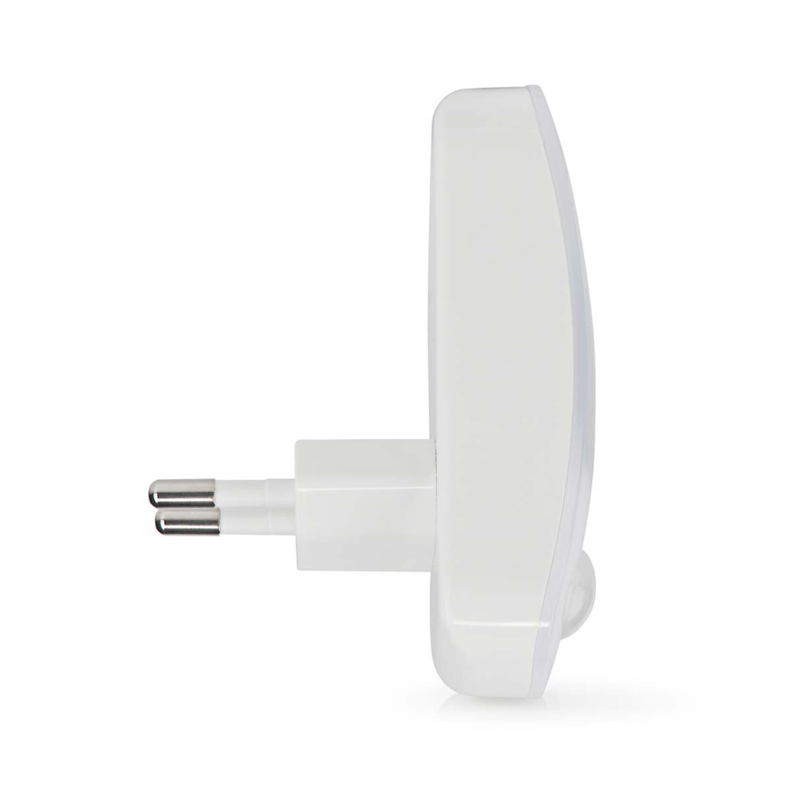 Luz de orientação LED com sensor de movimento e anoitecer LED/0,55W/230V branco