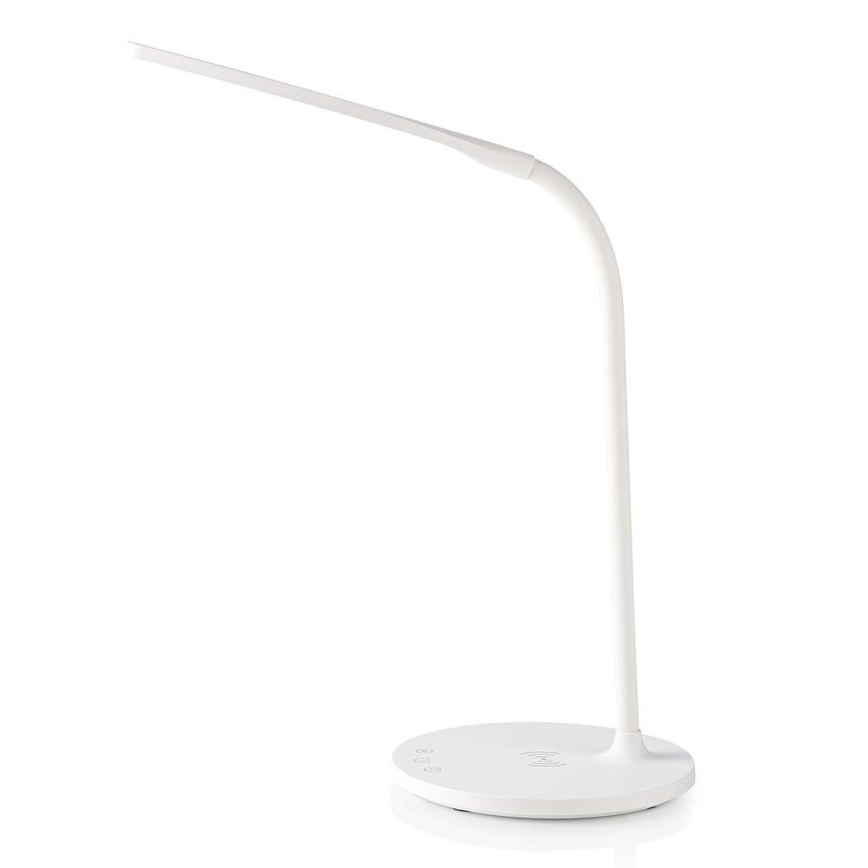 LED Regulação táctil flexible candeeiro de mesa com 15W carregamento sem fios Qi LED/5,5W/230V 2700-6500K branco