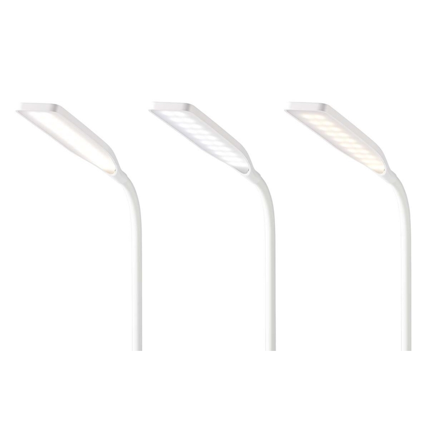 LED Regulação táctil flexible candeeiro de mesa com 15W carregamento sem fios Qi LED/5,5W/230V 2700-6500K branco
