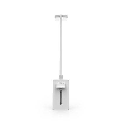Lâmpada de mesa LED flexível com clipe, tátil, recarregável e regulável LED/5W/1200 mAh branca