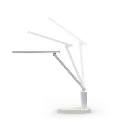 Candeeiro de mesa LED tátil recarregável e dimerizável com visor LED/7,5W/1200 mAh 3000/4000/5700K CRI 90 branco