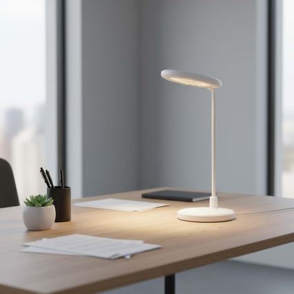 Lâmpada LED tátil recarregável dimerizável com espelho LED/6W/1200 mAh 3000/4000/5700K CRI 90 branca