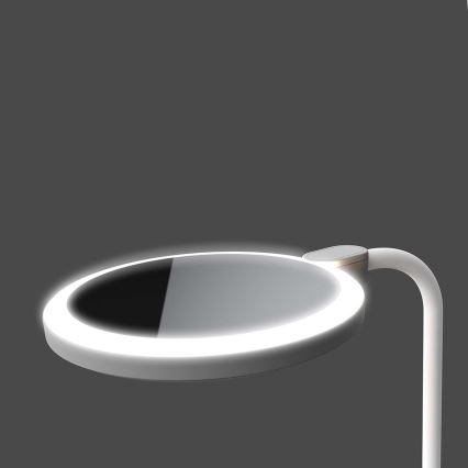 Lâmpada LED tátil recarregável dimerizável com espelho LED/6W/1200 mAh 3000/4000/5700K CRI 90 branca