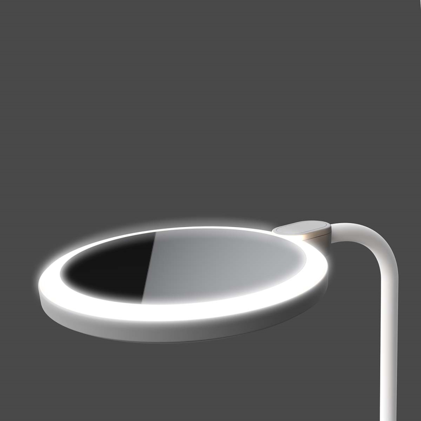 Lâmpada LED tátil recarregável dimerizável com espelho LED/6W/1200 mAh 3000/4000/5700K CRI 90 branca