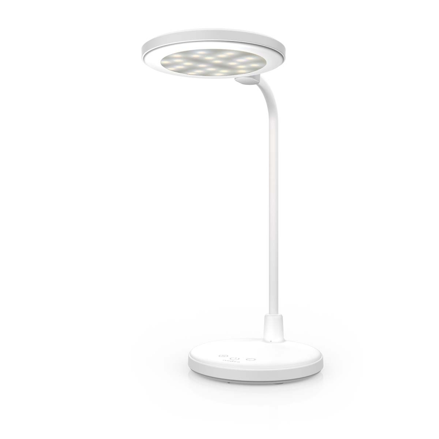 Lâmpada LED tátil recarregável dimerizável com espelho LED/6W/1200 mAh 3000/4000/5700K CRI 90 branca