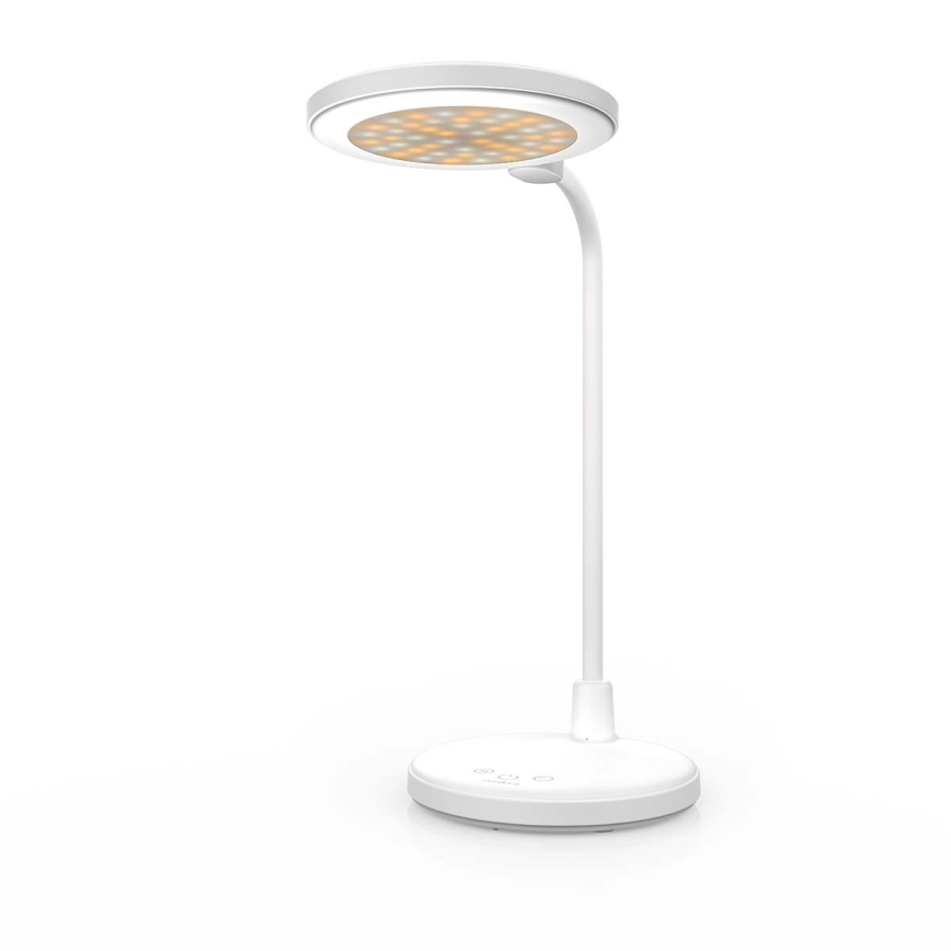 Lâmpada LED tátil recarregável dimerizável com espelho LED/6W/1200 mAh 3000/4000/5700K CRI 90 branca
