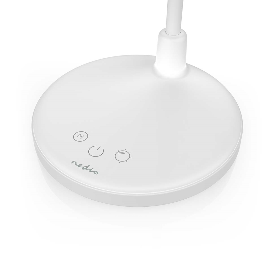 Lâmpada LED tátil recarregável dimerizável com espelho LED/6W/1200 mAh 3000/4000/5700K CRI 90 branca